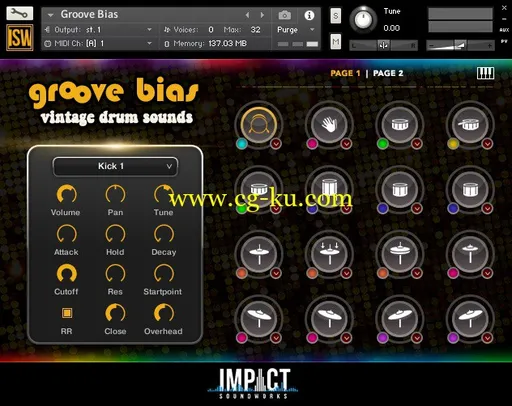 音效下载Impact Soundworks Groove Bias v2 KONTAKT的图片1