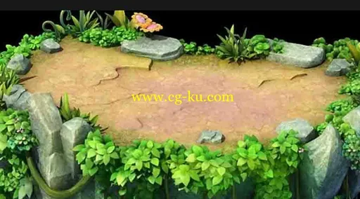 3D转2D场景崖壁模型的图片1