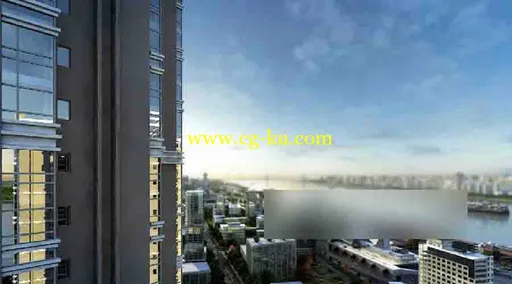 建筑一角表现3D动画的图片1