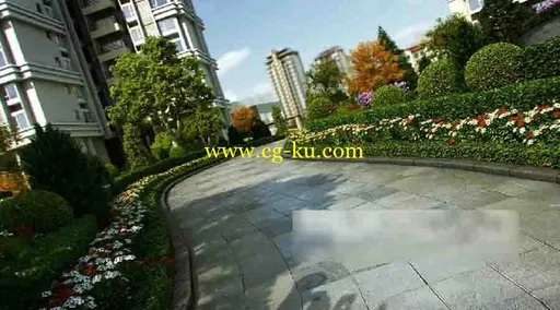 建筑动画中庭表现镜头的图片1