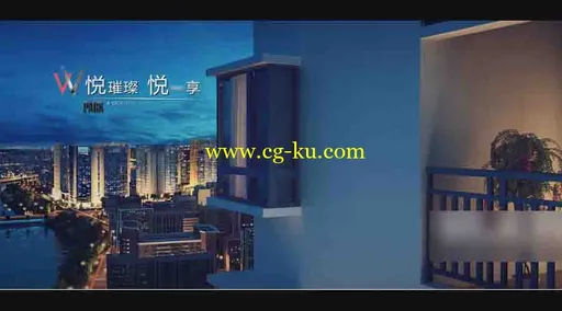 夜景室内外3D动画场景的图片1