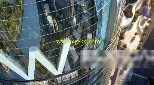 建筑动画共建玻璃特写3d动画场景的图片1