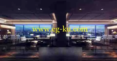 3D动画酒店餐厅的图片1