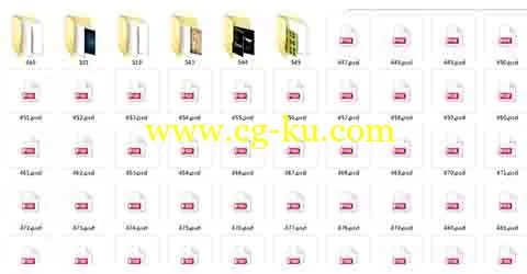 22GB 容量 单设计素材 PSD CDR分层折页模板的图片1