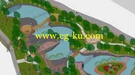 72个广场公园sketchup模型库的图片2