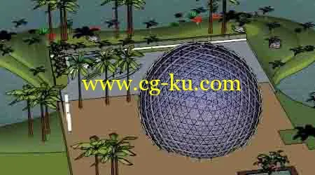 72个广场公园sketchup模型库的图片3