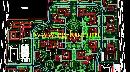 40套大学校园规划总平面图 建筑景观园林设计CAD方案图纸的图片1