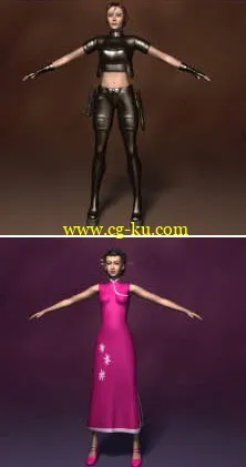 Dosch - 3D 数字美女角色模型下载的图片1