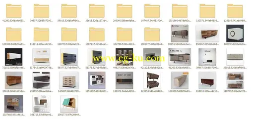 24个高精度3dsky出品橱柜模型的图片1