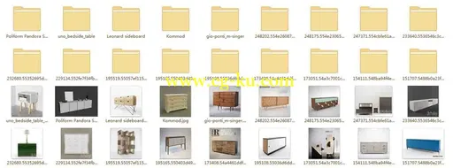18个高精度室内橱柜模型3dsky出品的图片1