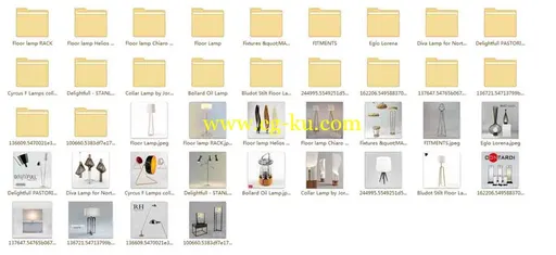 20个时尚高精度灯具模型的图片1