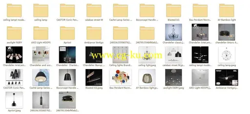 144个高精度室内灯具集合3dsky出品的模型的图片2