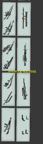3dsmax使命63D武器模型下载的图片1