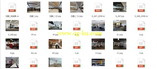 50办公室3D场景合集的图片1