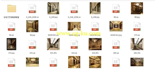 24个电梯口3D场景的图片1