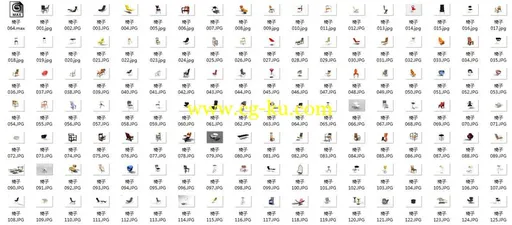 160个时尚经典常用椅子3D模型下载的图片1