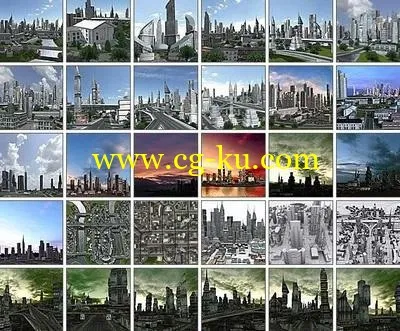 Megacity construction kit实用的建筑动画素材包的图片1