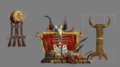 16个场景配件3D模型的图片3