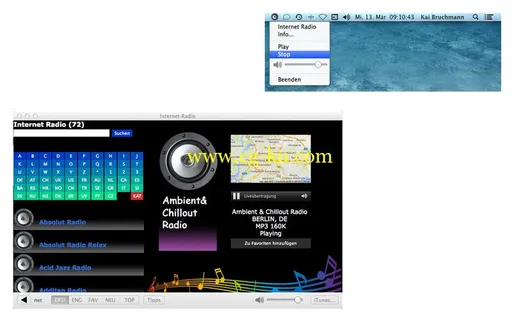 Internet Radio v1.4 Mac OS X的图片1