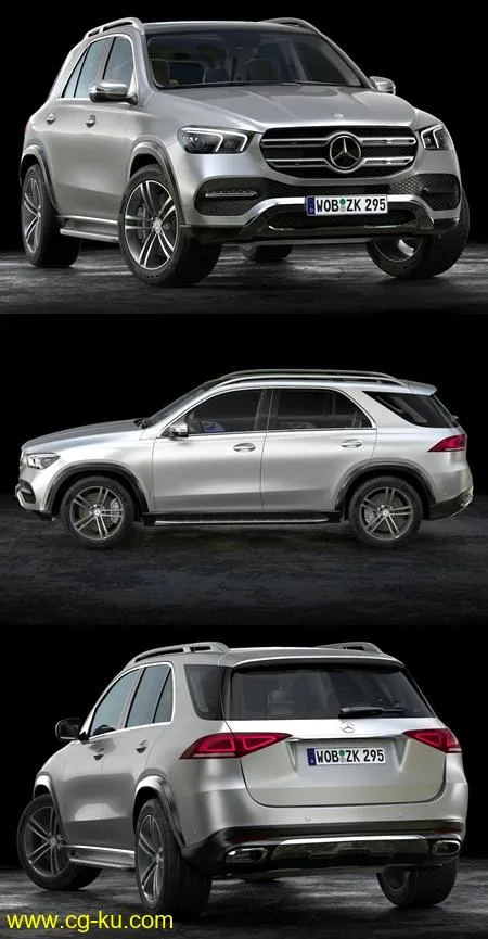 2020 Mercedes Benz GLE 3D model的图片1