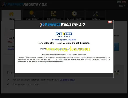 Raxco PerfectRegistry 2.0.0.3127的图片2