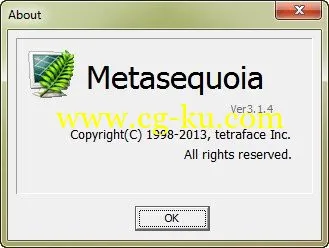Metasequoia 3.1.4 Portable 多边形建模的图片1