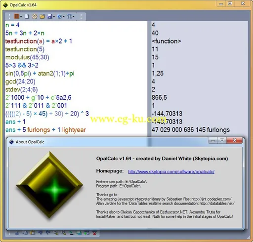 OpalCalc 1.86 + Portable的图片1