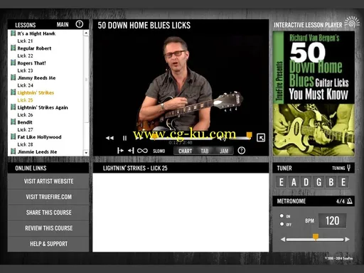 Truefire – Richard Van Bergen’s 50 Down Home Blues Licks You Must Know (2013)的图片2