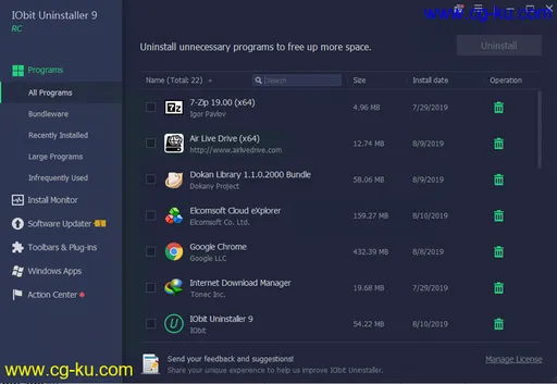 IObit Uninstaller Pro 9.4.0.20 Multilingual的图片1