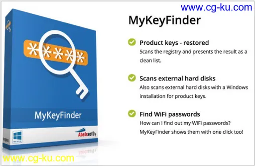 Abelssoft MyKeyFinder 2019 v8.3的图片1