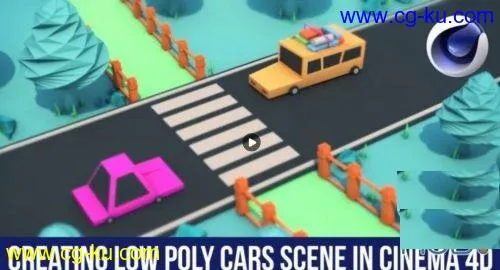 Skillshare – Create a Low Poly Cars Scene in Cinema 4d的图片1
