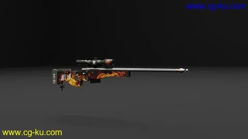AWP Sniper Rifle Creation and Skin In Blender的图片1