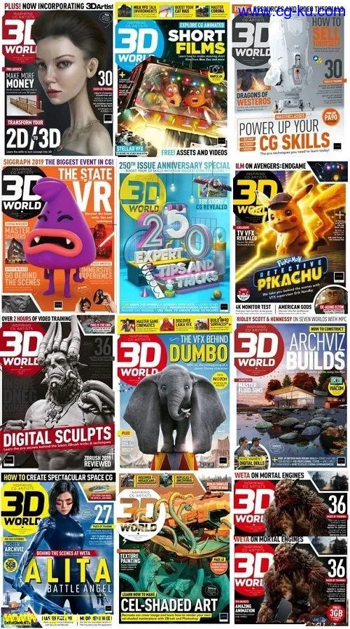 3D World UK – 2019 Full Year Issues Collection的图片1