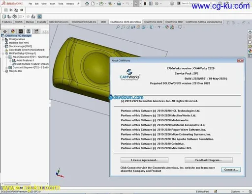 CAMWorks 2020 SP3 for Solidworks 2019-2020的图片1