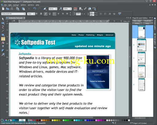 Xara Web Designer Premium v9.0.1 网页设计软件的图片1