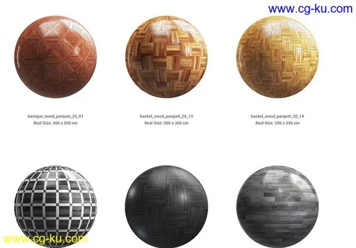 CGAxis 4k PBR Textures Collection Volume 20 – Parquets的图片1