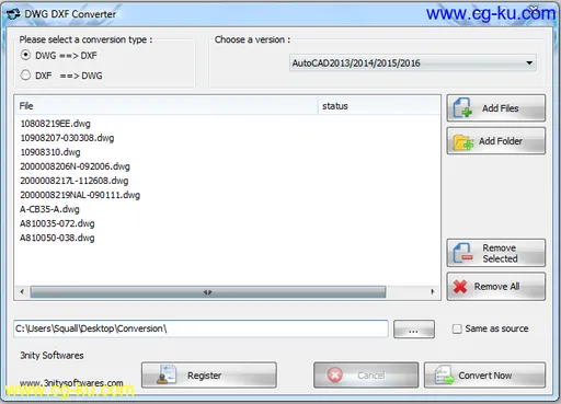 3nity 3nity DWG DXF Converter 2.2.3.55的图片1