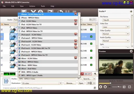 4Media DVD to MP4 Converter 7.8.24的图片1