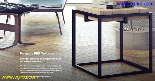 CGAxis 8K PBR Textures Collection Volume 20 – Wood Parquet的图片1