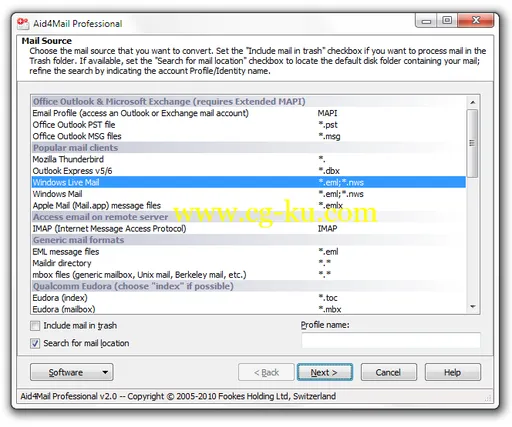 Aid4Mail Professional 4.62 Build 295的图片1