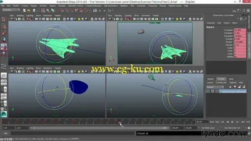 VFX Techniques: Space Scene 01: Maya Animation and Dynamic Simulation的图片3