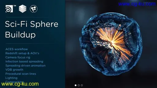 Gumroad – Houdini – Procedural sci-fi sphere buildup的图片1