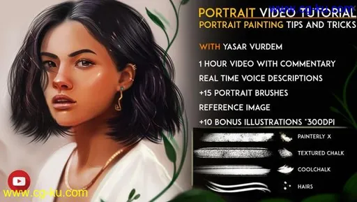 Artstation – Portrait Painting in Photoshop的图片1