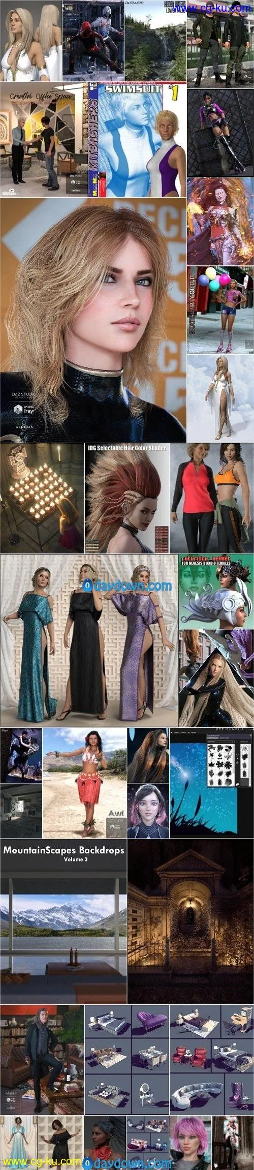 Daz 3D, Poser Bundle 1 April 2020的图片1