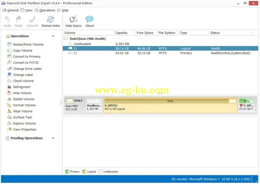 Macrorit Disk Partition Expert 3.4.4 Pro Edition的图片1