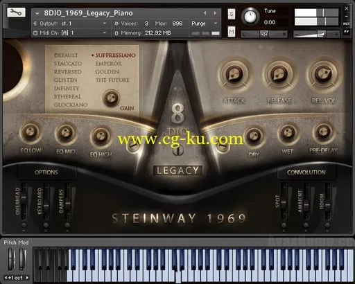 8Diо 1969 Steinway Legacy Grand Piano KONTAKT的图片2