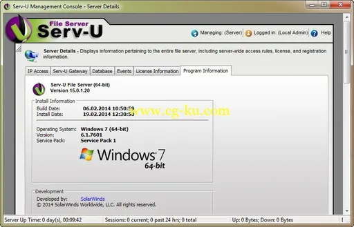 Serv-U File Server 15.0.1.20的图片1