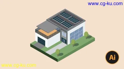3D House Illustration with Adobe Illustrator的图片1