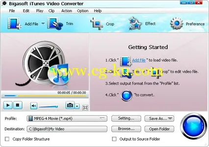 Bigasoft iTunes Video Converter 3.7.44.4896 Multilanguage的图片1