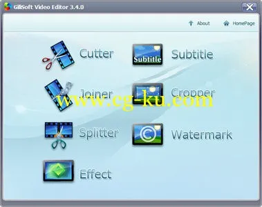 GiliSoft Video Editor 4.0.1 视频编辑软件的图片1